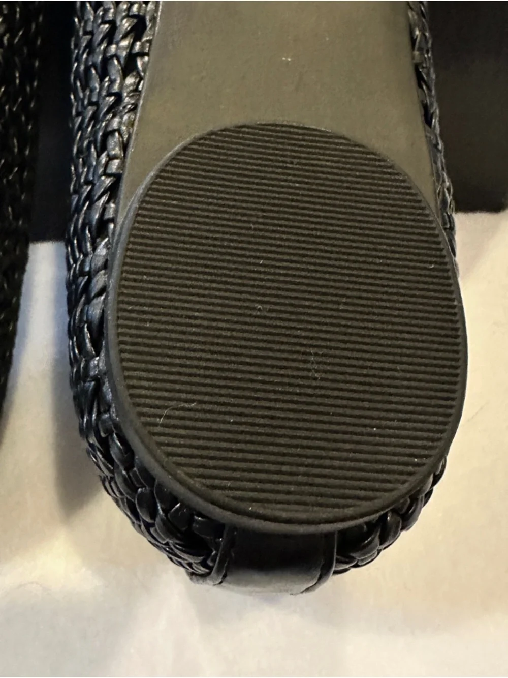 SM New York‎ Woven Flats Size 8.5 Black Pointed Toe Slip-on Classic Chic NEW